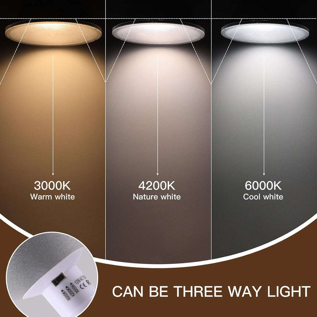 Dimmable 75R111 GU10 LED Bulbs, 100W AR111 Halogen Flood Light Equivalent, 3 Color Selectable Warm White Neutral