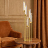 35in 10 Set Gold Candelabra Candle Centerpieces for Tables Candlesticks Holder Wedding Centerpieces Table Decorations