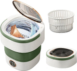 Portable Washing Machine 20L - Small Foldable Washer with Spin Basket, 3 Mode Deep Clean - Mini Laundry Machine for