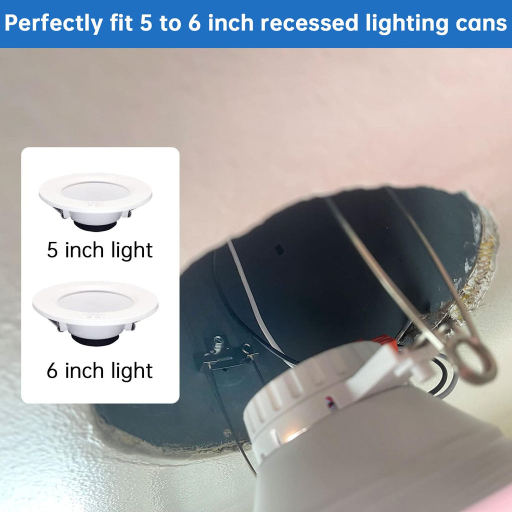 96PCS Retrofit Recessed Light Clips Housing C Clips for Downlight,with Self Tapping Screw,Metal Recessed Lighting