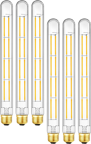 T10 Tubular Bulbs Dimmable Led Light 3000K Bulb E26 Medium Base 10W