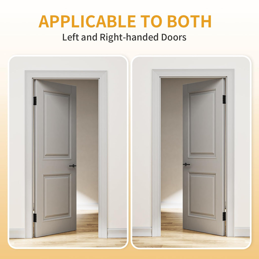 3 Pack Self Closing Door Hinges, 4.5 Inch Spring Loaded Hinges