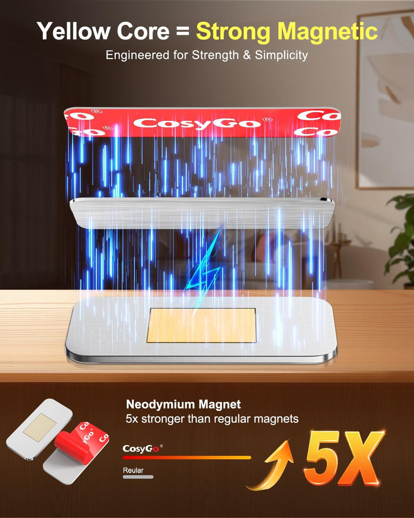 4Sets Extra Strong Magnetic Cabinet Door Catch, No-Drill Invisible Ultra Thin Magnets Door Closure, Drawer Magnets with