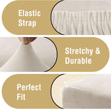 H.VERSAILTEX Dining Chair Covers Velvet Stretch Chair Covers for Dining Room Set of 6 Parson Chair Slipcovers Chair