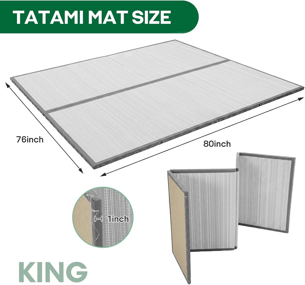 Japanese Tatami Mat, Foldable Floor Sleeping Pad Futon Mattress