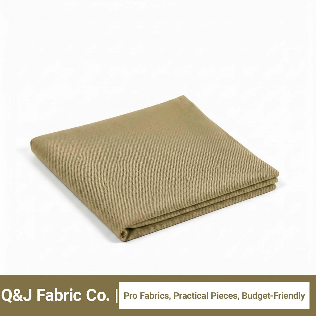 3 Yards Khaki Nylon Spandex Fabric, 59 Inch Wide