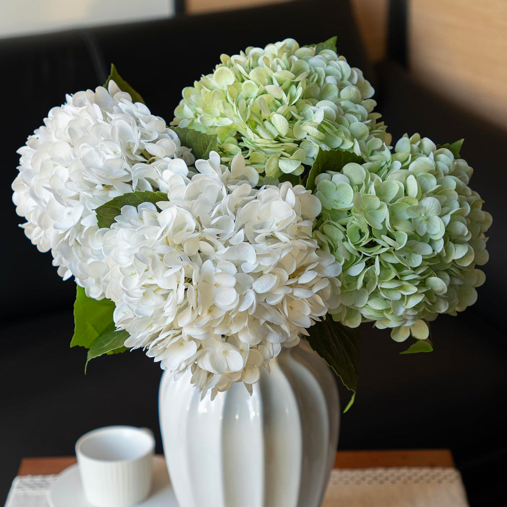 22in Soft Real Touch Artificial, Large Long Stem Latex Faux for Wedding Bouquet, Party, Home, Outdoor Garden Office