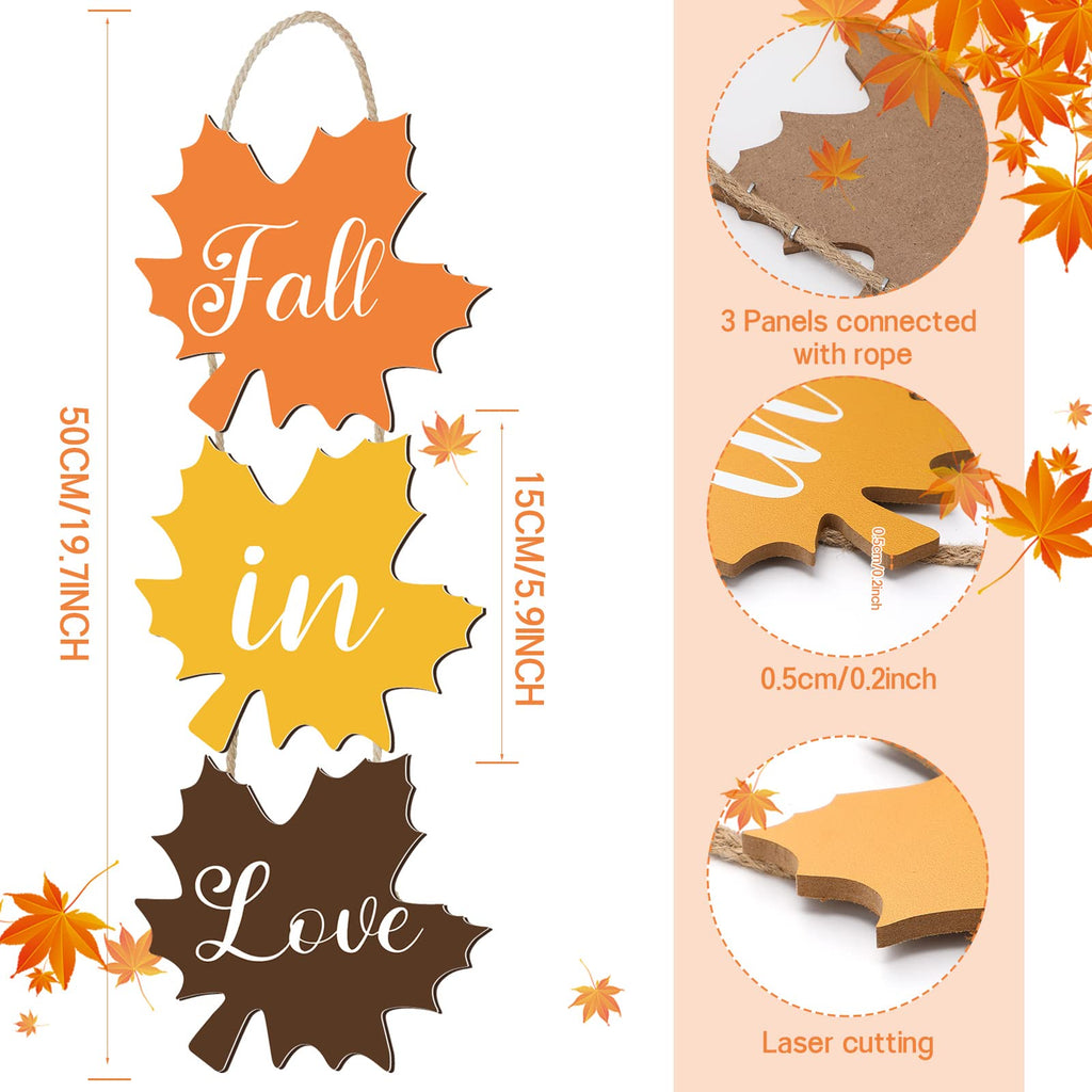Fall in Love Wooden Sign, Fall Decorations Decor
