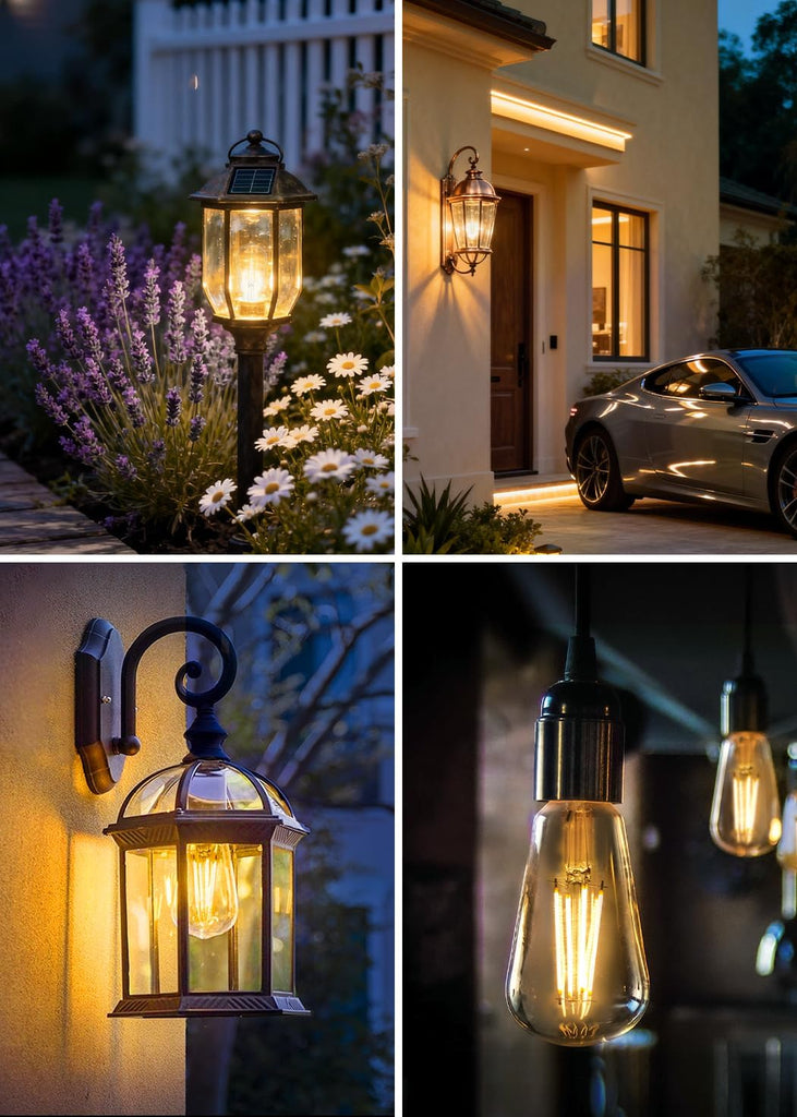 Dusk to Dawn Light Bulb Outdoor, Soft White 2700K, 6W Equivalent 60W