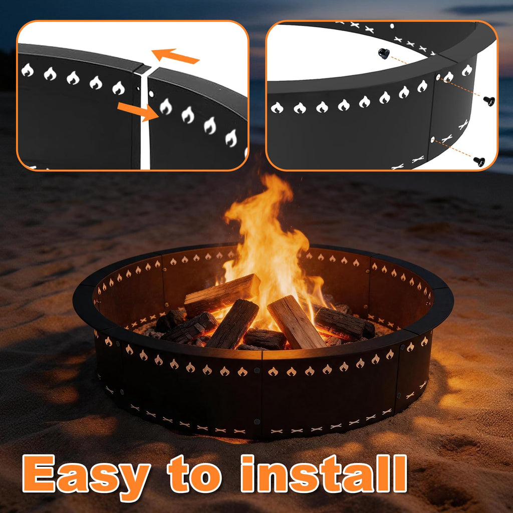 Smokeless Fire Pit Ring Insert 36 Inch