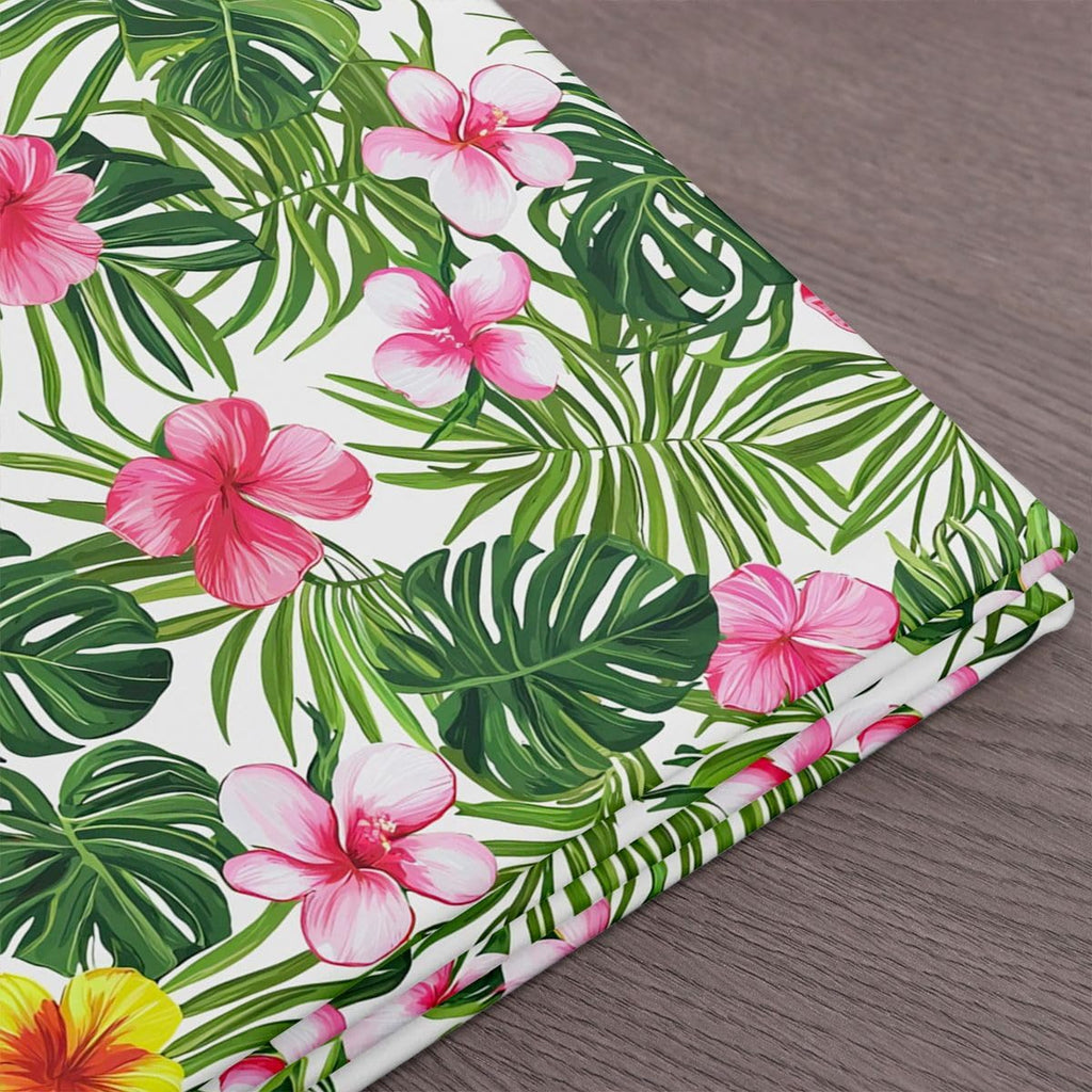 Chic Floral Upholstery Fabric for Chairs Palm Leaves Decorative Fabric By The Yard Summer Green Tropical Botanical