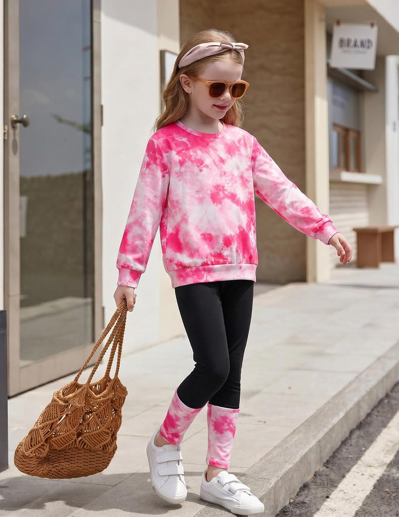 Toddler Girls Clothes 2 Piece Outfit Sweatshirt Patchwork Leggings