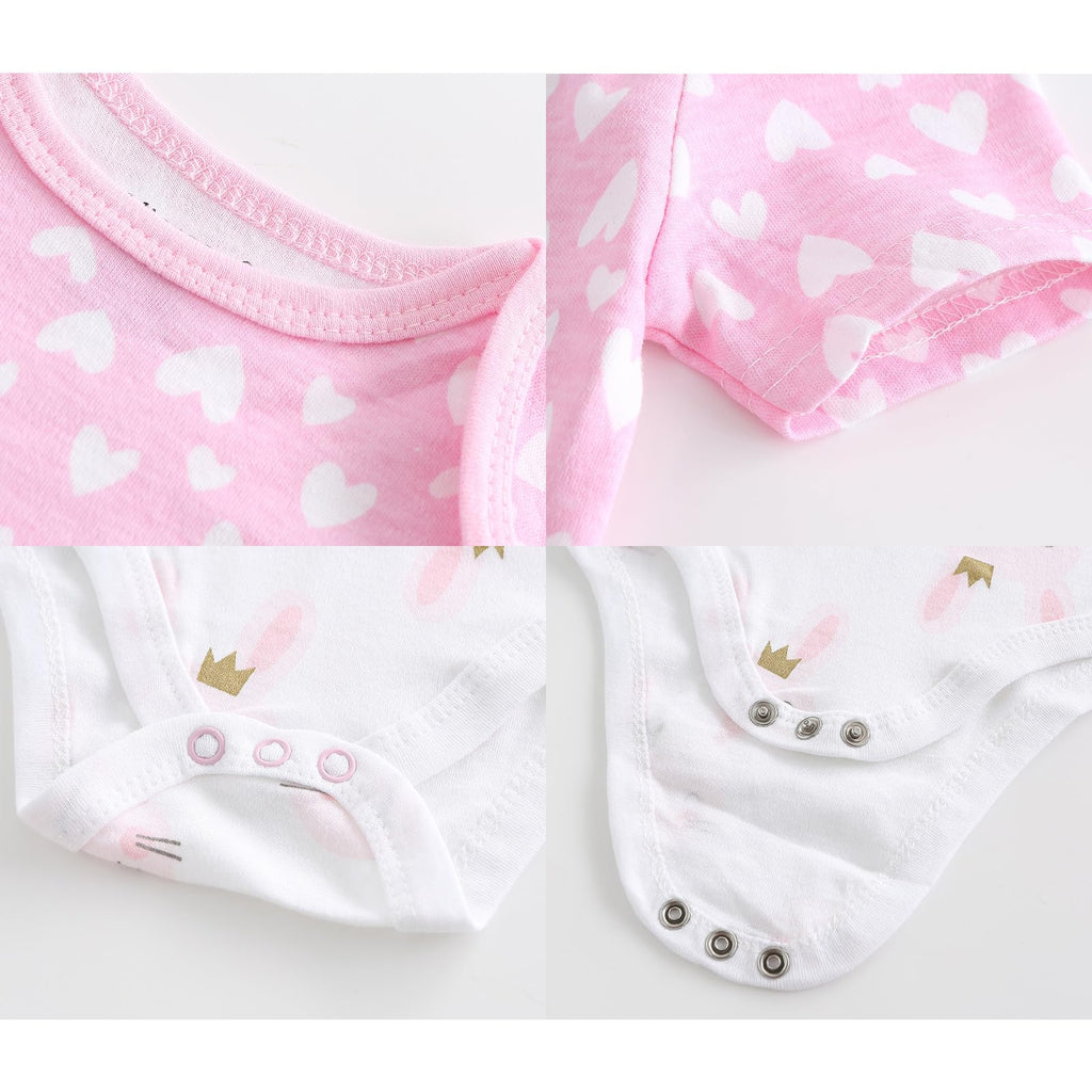 Newborn Layette Gift Set Bodysuits Pants for Baby Girl and Boy 24 Piece 100% Cotton Essentials and Accessories