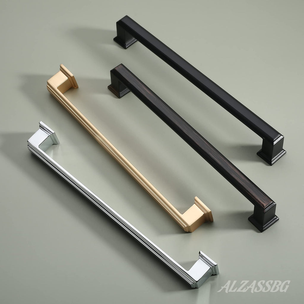 7-1/2" Brushed Brass Cabinet Pulls and Handles 10 Pack, AL3071BB