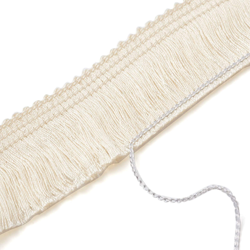 1 Inch Fringe Trim Tassel, Fringe Trim Tassel Ribbon Polyester Lace Ribbon Trim for Sewing Clothing Cushions - 27 Yards