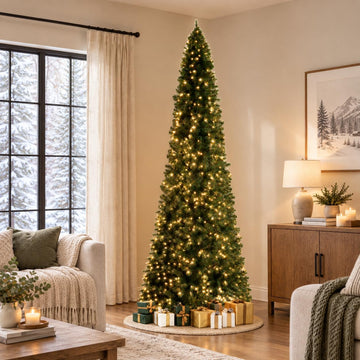 Slim Christmas Tree with Lights