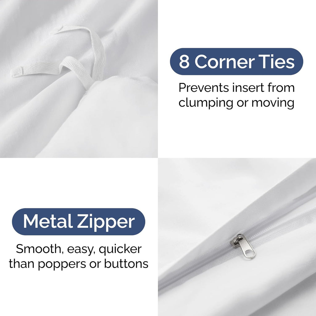 Duvet Cover King Set - Extra Soft King Duvet Cover 104" 90" with 2 Pillow Shams for Women, Men, Kids & Teens - Hotel