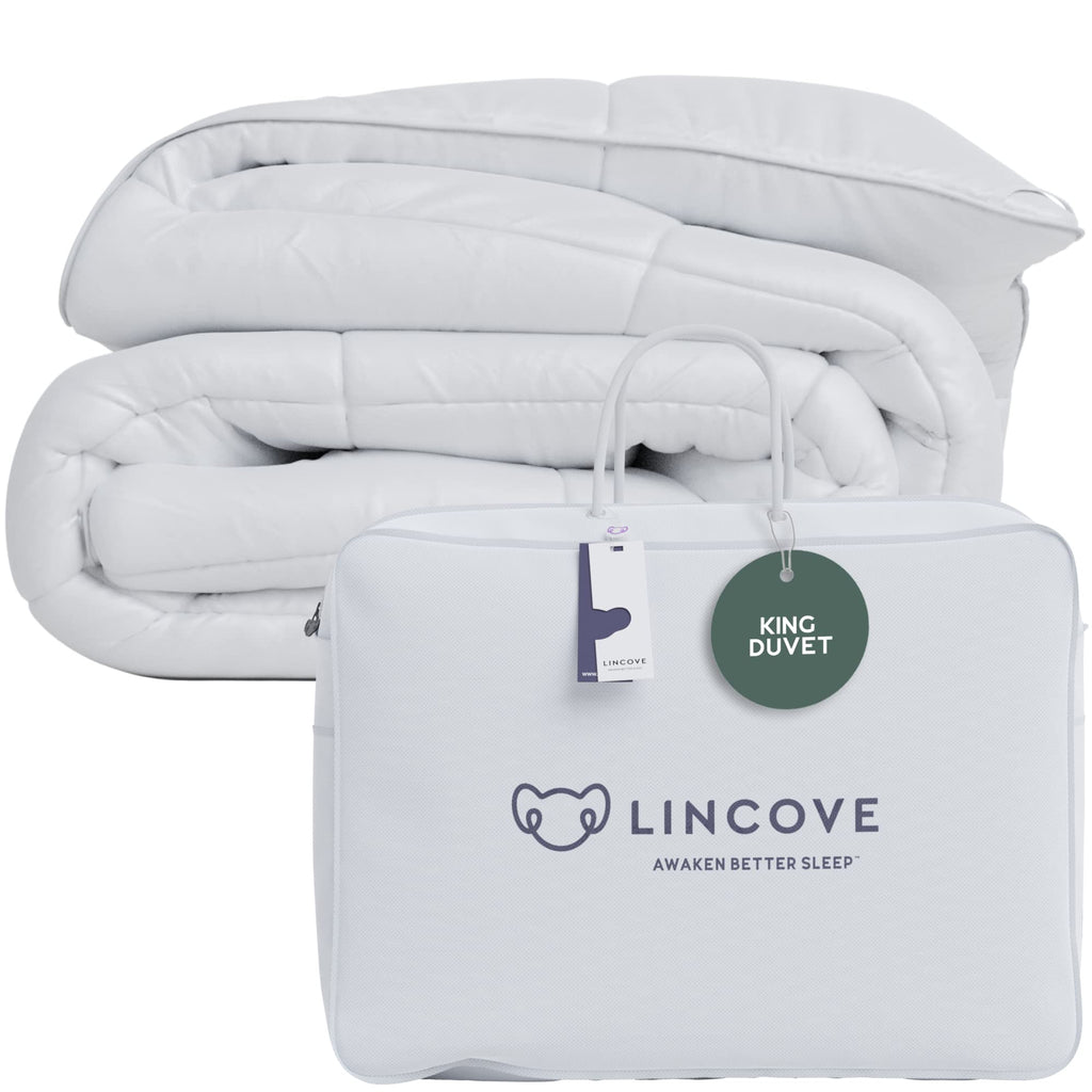 Canadian Down Comforter - All-Season Warmth Duvet Insert - Corner Loops in Each Corner, 600 Thread Count - 100%
