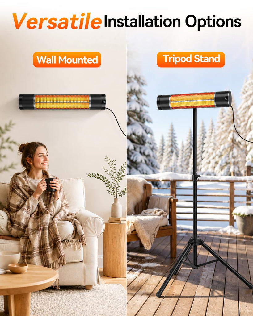 Electric Infrared Patio Heater, Outdoor Patio Heater