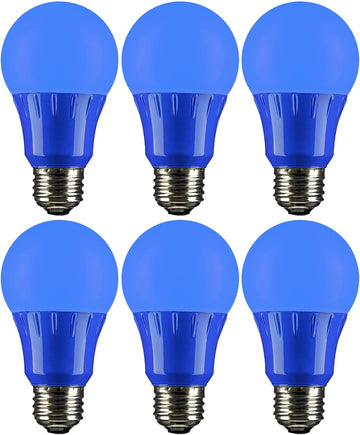 LED A19 Colored Light Bulb, 3 Watts (25w Equivalent), E26 Medium Base, Non-Dimmable, UL Listed, Party Decoration