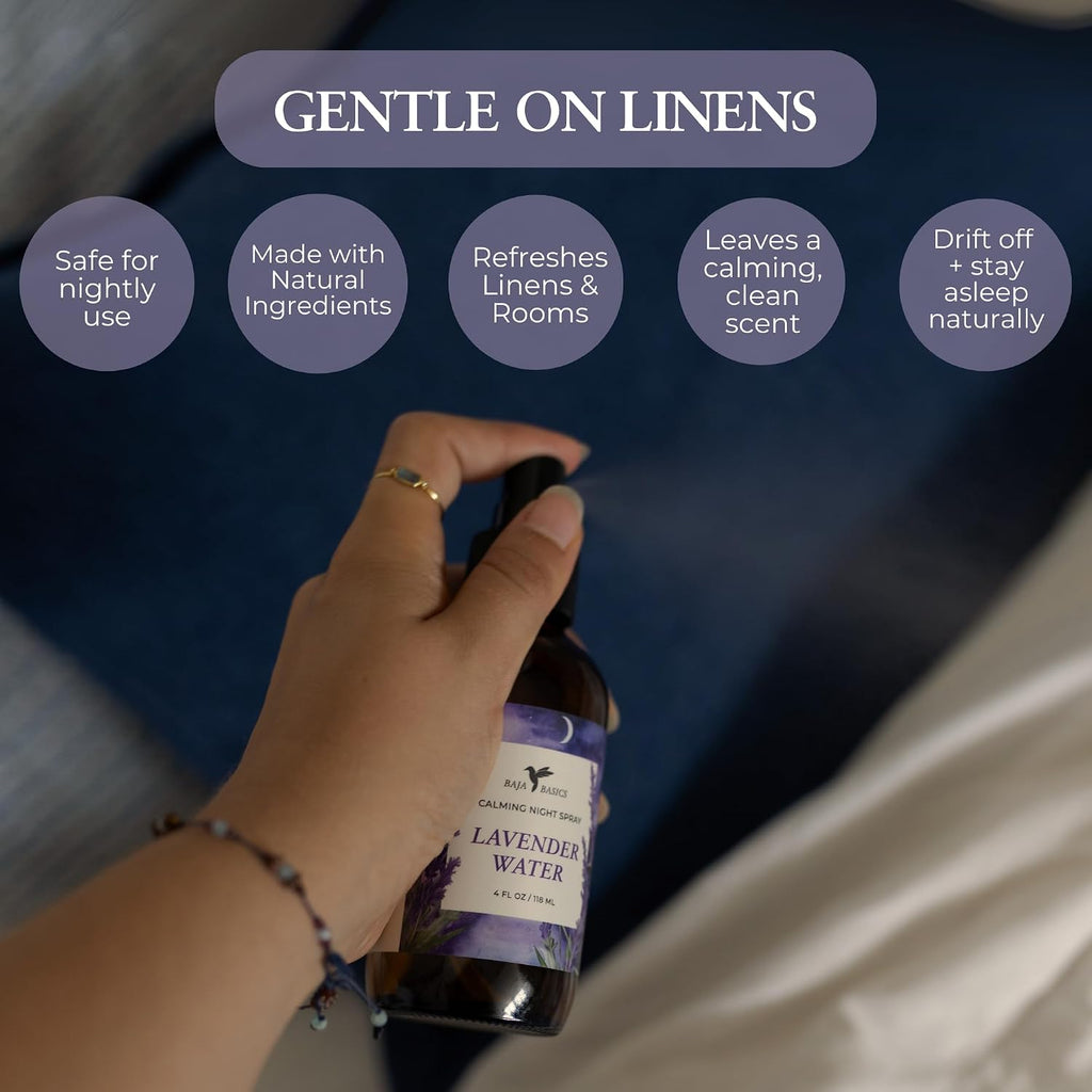 Lavender Spray for Sleep - Soothing Pillow Mist for Deep Relaxation, Stress Relief, and Restful Nights - Calming - Set of 4