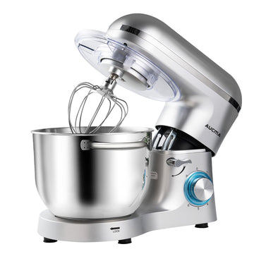 Stand Mixer,6.5-QT 660W 6-Speed Tilt-Head Food Mixer, Kitchen Electric Mixer with Dough Hook, Wire Whip & Beater