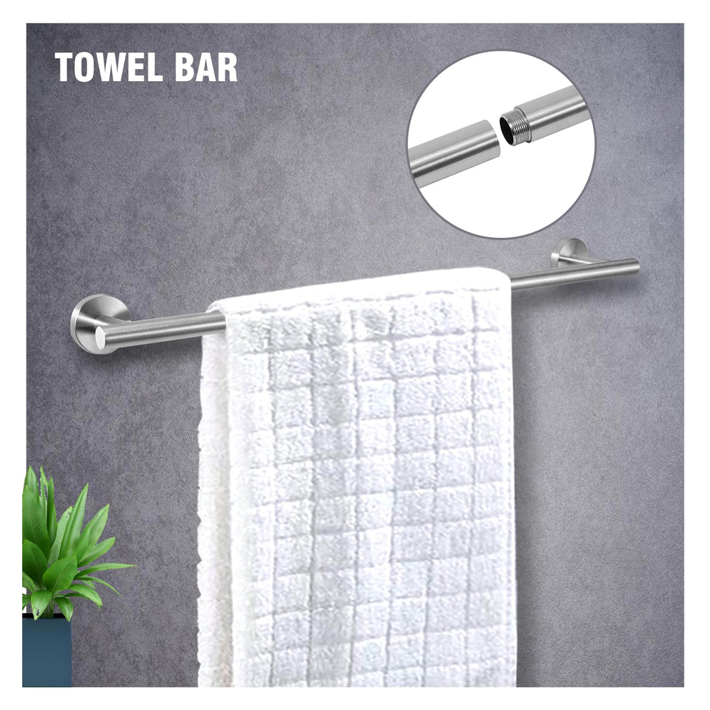 5 Piece Modern Style Wall Mounted Bathroom Hardware Set