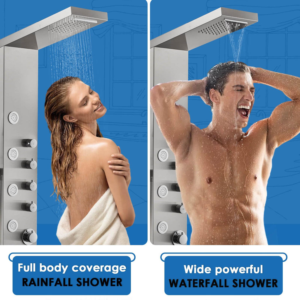 Shower Panel Tower System - Use 4 Shower Modes at the Same Time