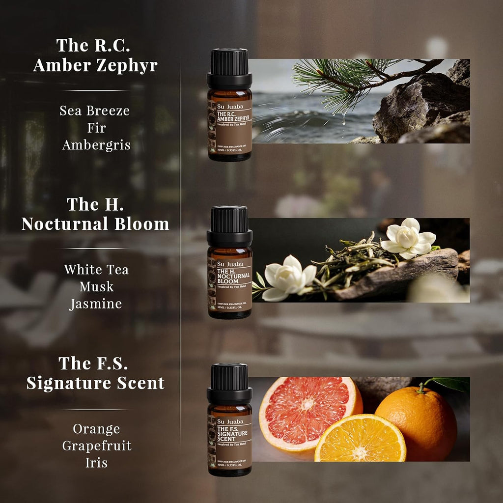 Hotel Collection Diffuser Oil Gift Set for Diffusers & DIY - Set of 202