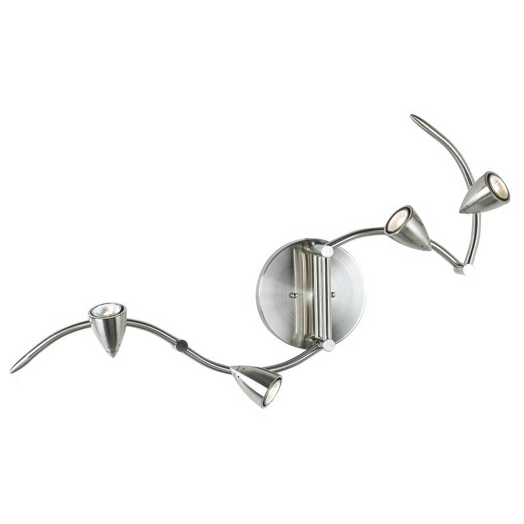 Axel Adjustable Swing Arm 4-Light Fixture LED 49" Wide Track Light Fixture