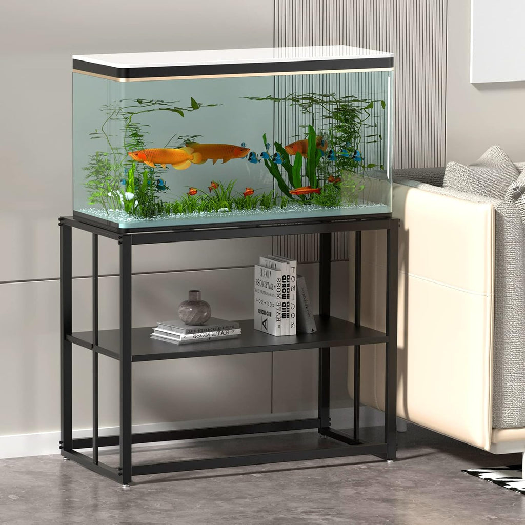 Fish Tank Stand Metal Aquarium Stand 40 Gallon Aquarium Turtle Tank 36.5" x 18.5" x 29.5"
