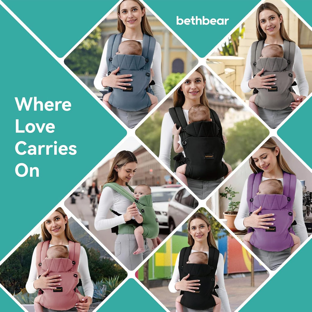 Carrier Newborn to Toddler, 7-45 lbs with Natural Material, Ergonomic Design,Versatile and Adjustable,Hands Free