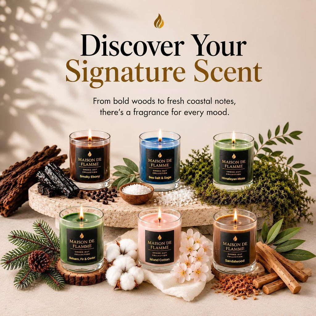 Scented Candles Gift Set for Women and Men, 6 Pack Soy Candles - Set of 6