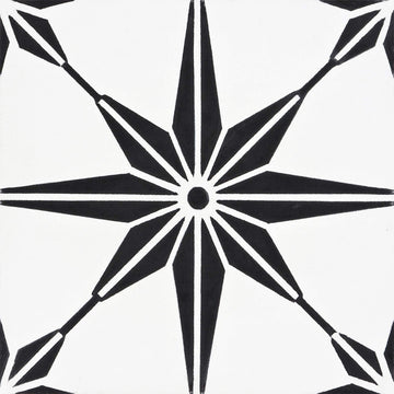 Tafilalt 8''x8'' Handmade Cement Tile,Pack of 12