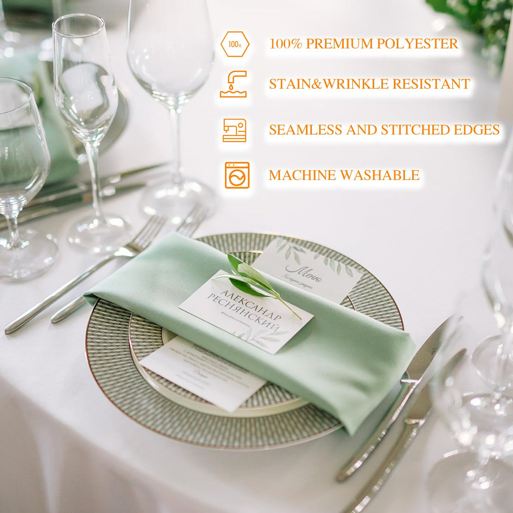 6 Pack White Table Cloth Rectangle 60X84 Inch Tablecloth Fit 4FT