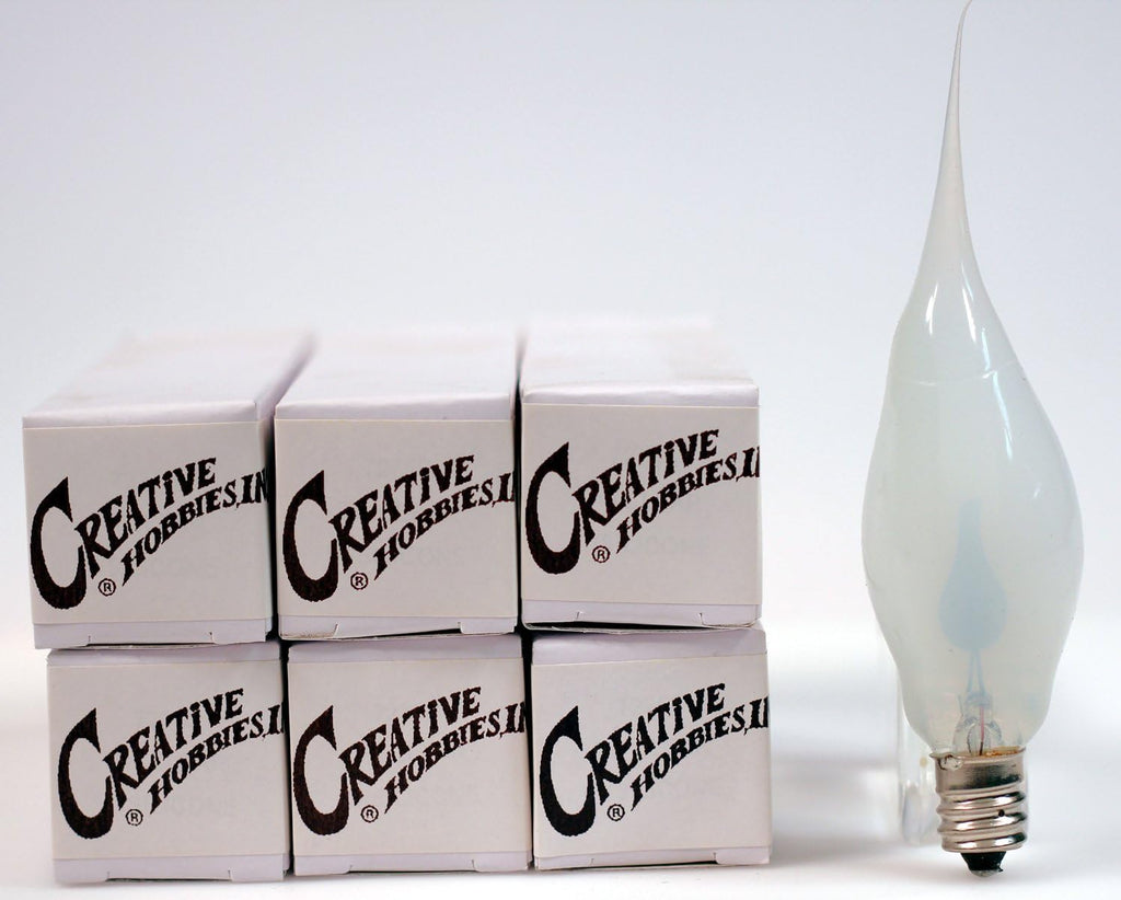 Silicone Dipped Flickering Flame Bulb, Country Style, Electric Candle Lamp Chandelier Light Bulbs, 3 Watt