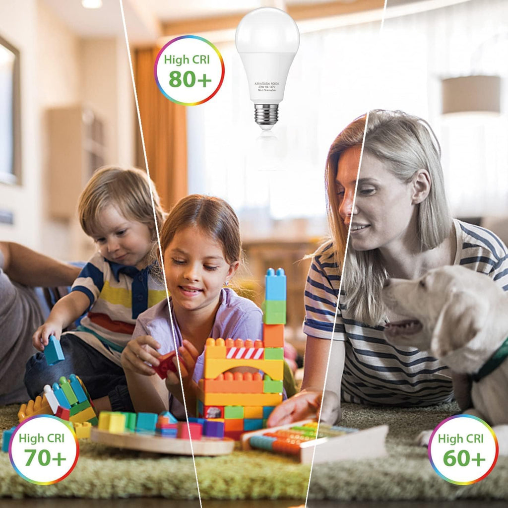 LED Light Bulbs, 23W Bright White 5000K, A21 E26