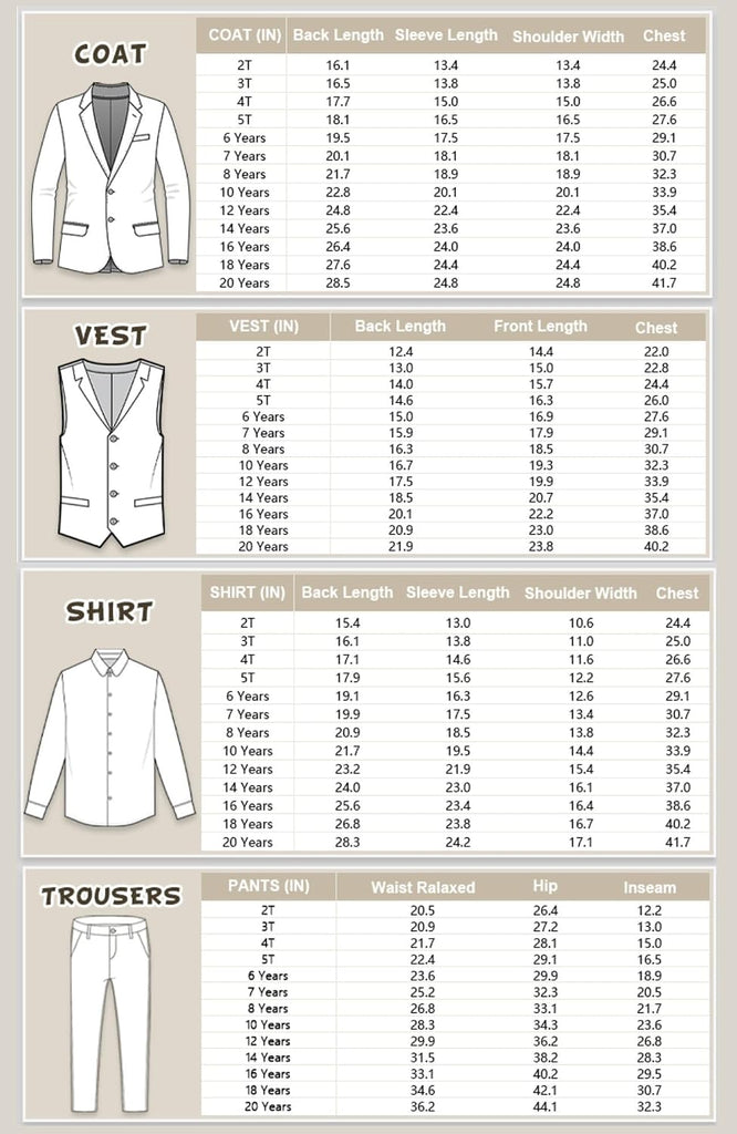 Toddler Boys Suit Kids Formal Slim Fit Suits Boy Tuxedo for Wedding