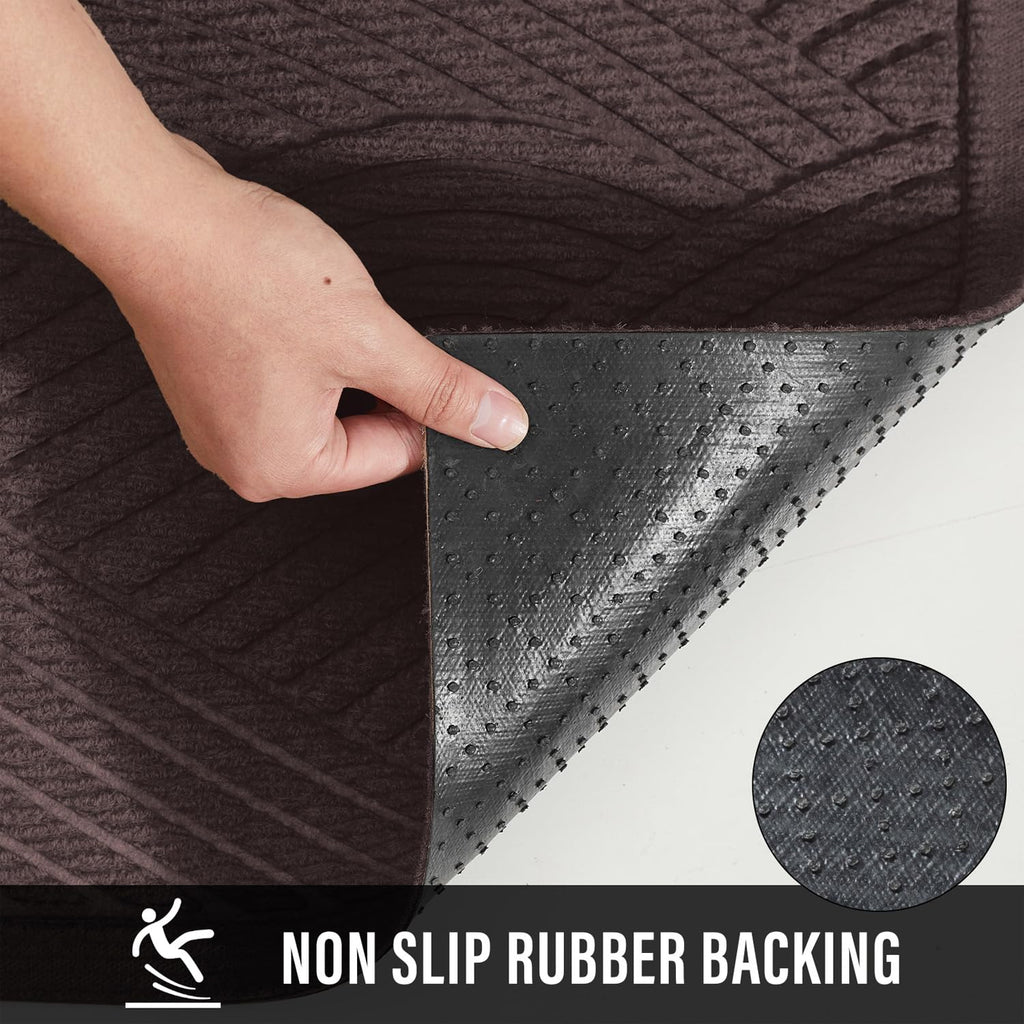 Sturdy Front Door Mat, Absorbent Muddy Dirt Resist Welcome Door Mats Outdoor Indoor, Stain and Fade Resistant
