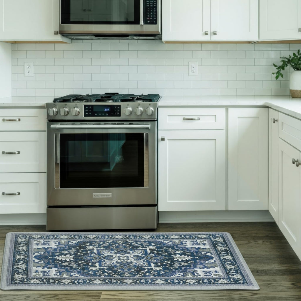QSY Kitchen Anti Fatigue Floor Mats,Comfort Cushioned Standing Rugs,Waterproof,Non-Slip Memory Foam Kitchen Mats for