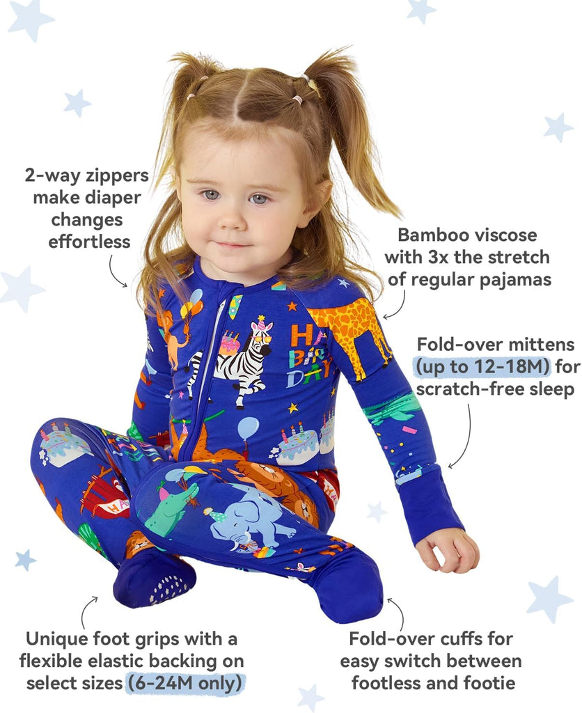 Viscose Baby Footie Pajama, Zipper Sleeper Boys Girls