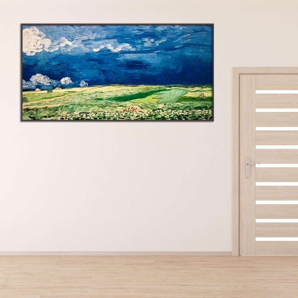 Vincent Van Gogh Wheat Field With Crows Poster Natural Wilderness Landscape Poster Multi-Color Colorful Fine Art Oil