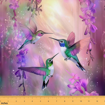 Hummingbird Upholstery Fabric for Chairs, Fabric By The Yard