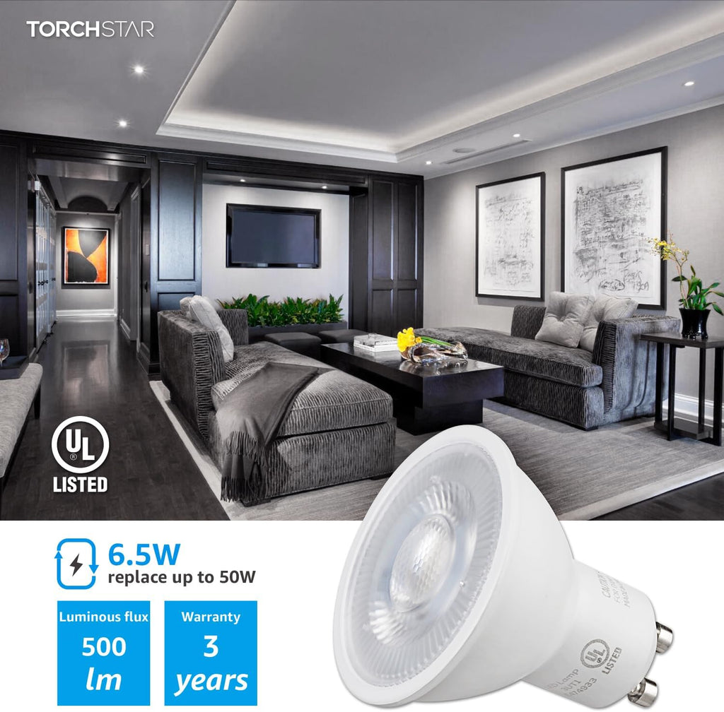 GU10 LED Bulbs Dimmable, 5000K, UL Listed