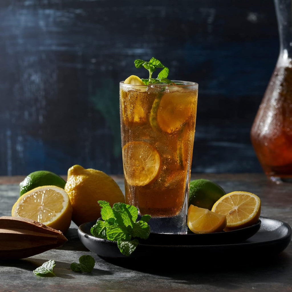 Collins Everyday Drinking Glasses Set of 16 Drinkware Kitchen Glasses for Cocktail, Iced Coffee, Beer, Ice Tea, Wine