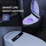 Smart Toilet with Built-in Heated Seat, One-Piece Bidet Toilet