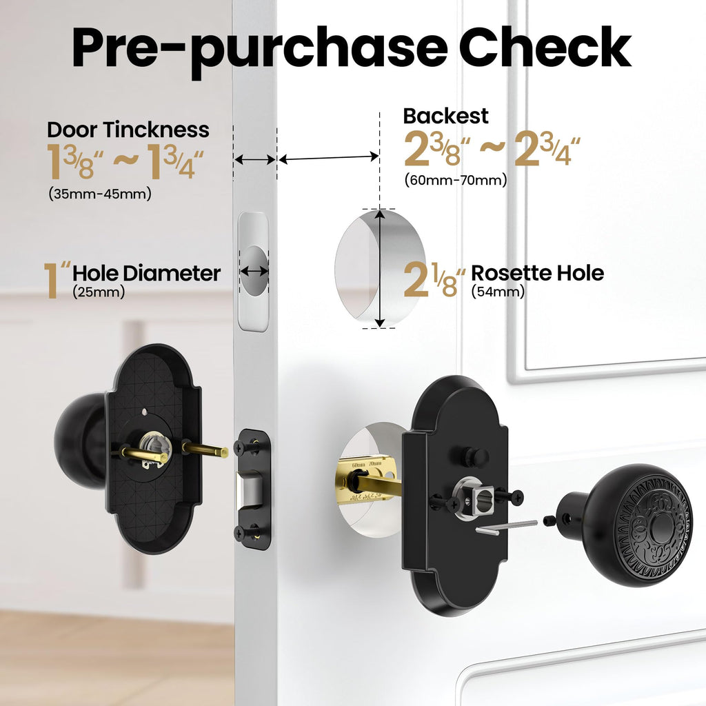 Black Door Knobs Interior Privacy Door Knob Antique Door Knobs with Lock
