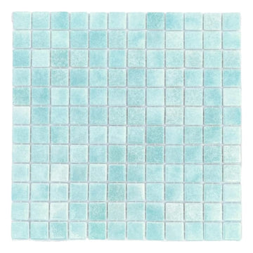 Square 1x1 Blue Recycled Glass Mosaic Floor Wall Pool Tile Backsplash (Exact Size 7/8 Inch) Swimming Pool Tile