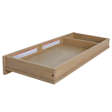 Baby Changing Tray Topper for Bradford Double Dresser, Converts to Nursery Diaper Station, Durable Pinewood