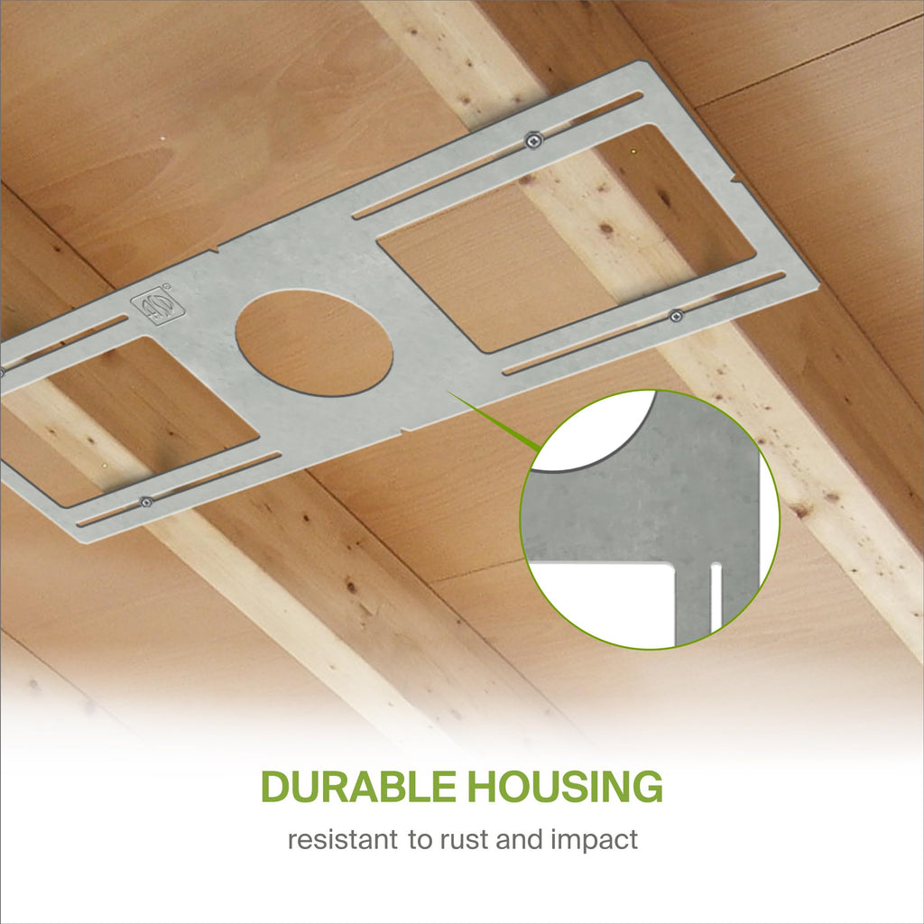 24 Pack New Construction Mounting Plate, 4 Inch Wafer Light Bracket